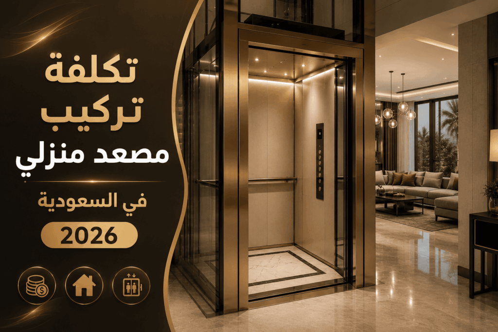 تكلفة تركيب مصعد منزلي في السعودية 2026